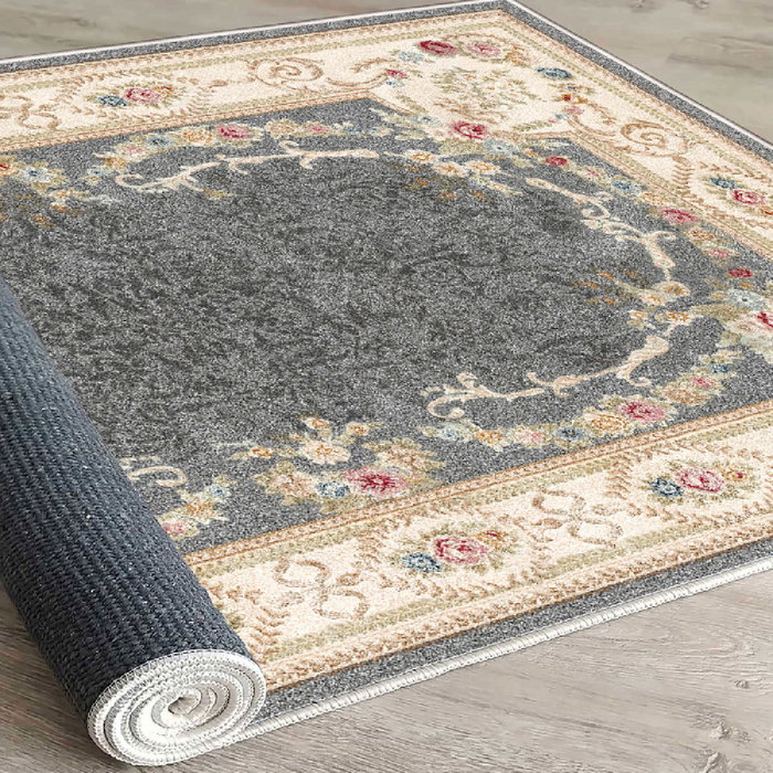 Conceptum Els1800 Alfombra de Terciopelo Antracita 160x230 cm